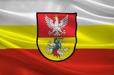 Bialystok Podlaskie Voyvodalığı kuzeydoğu Polan içinde bayrağı