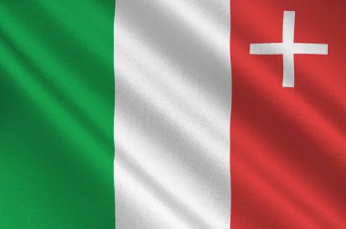 Isviçre 'deki Neuchatel Cumhuriyet ve Kantonu bayrağı