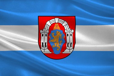 Vukovar içinde Vukovar-Srijem Ilçesi Hırvatistan bayrağı