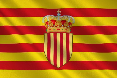 Katalonya bayrağı.