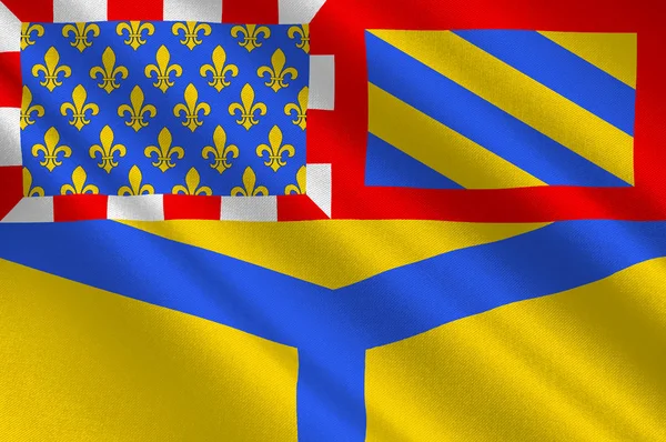 ธงของ Yonne ในเบอร์กันดี, ฝรั่งเศส — ภาพถ่ายสต็อก