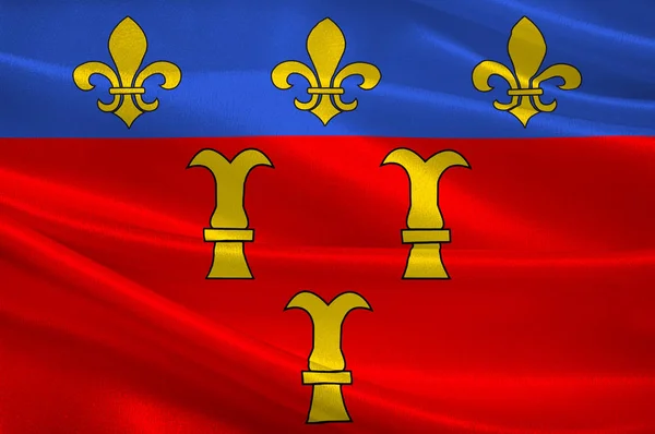 Bandeira de Tulle em Correze de Nouvelle-Aquitaine é o maior anúncio — Fotografia de Stock