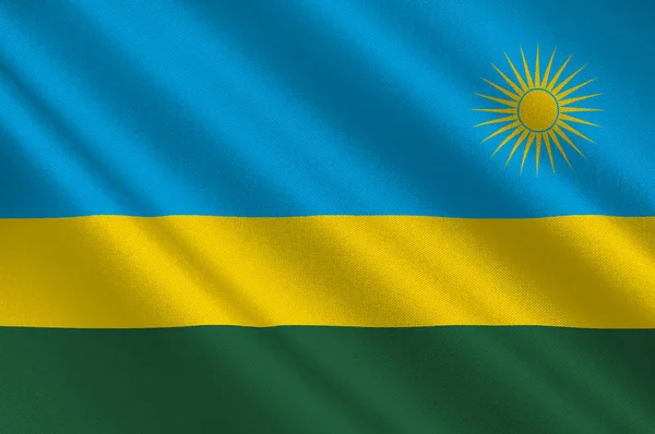 Прапор Руанди — стокове фото