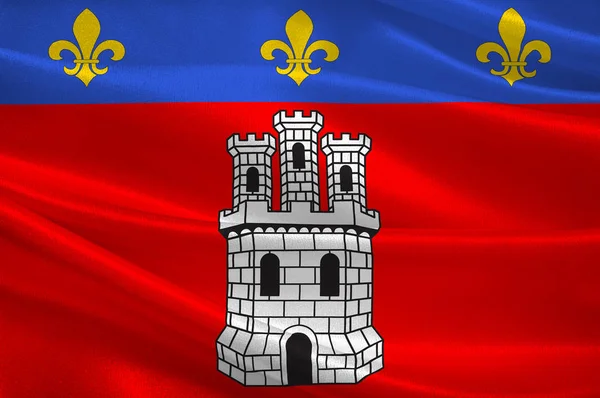 Η σημαία του Castellane στις Άλπεις de Haute Provence είναι ένα τμήμα — Φωτογραφία Αρχείου