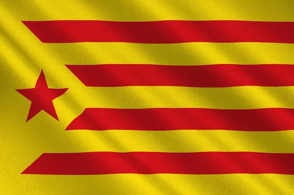 Drapeau de l'Estelada bleu, Catalogne d'Espagne — Photo