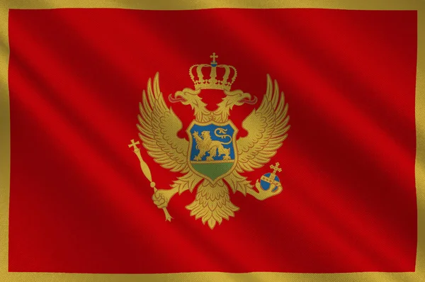 Bendera Montenegro — Stok Foto