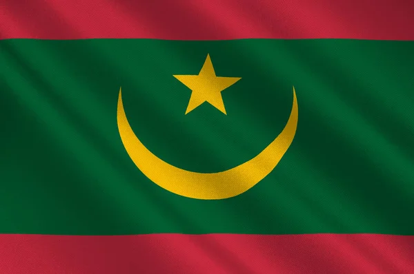 Bandiera della Repubblica islamica di Mauritania — Foto Stock