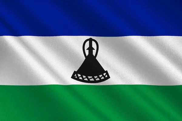 Bandeira de lesotho — Fotografia de Stock