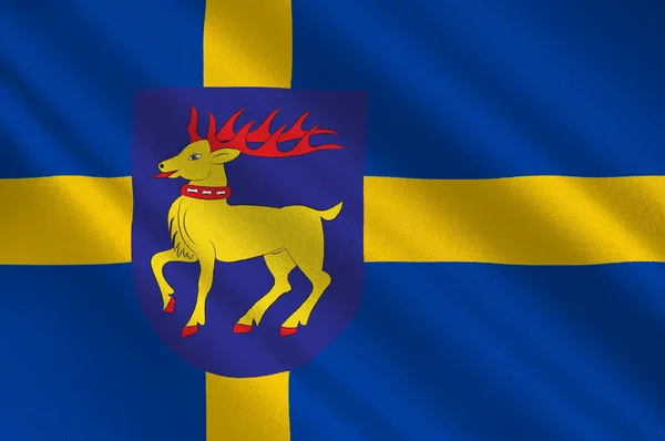 Flaga Olandia jest drugą co do wielkości szwedzką wyspą — Zdjęcie stockowe