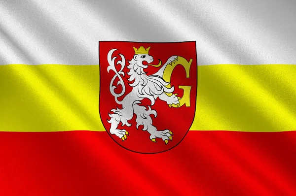 Vlajka města Hradec Králové v České republice — Stock fotografie