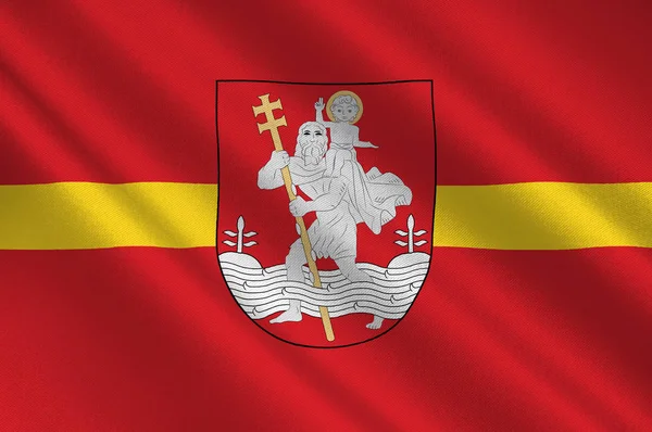 Flagge der Stadt Vilnius in Litauen — Stockfoto