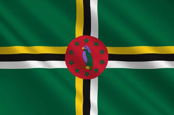 Прапор співдружність Домініки — стокове фото