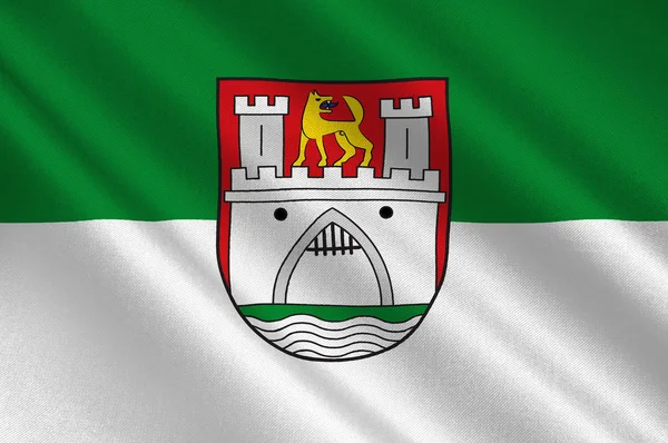 Bandeira de Wolfsburg em Lower Saxony, Alemania — Fotografia de Stock