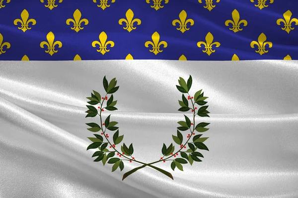 Flag of Reims in Grand Est is a French administrative region of — Stock Photo, Image