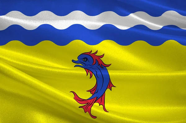 Прапор Ірру в регіоні Овернь-Рона-Альпи у Франції — стокове фото