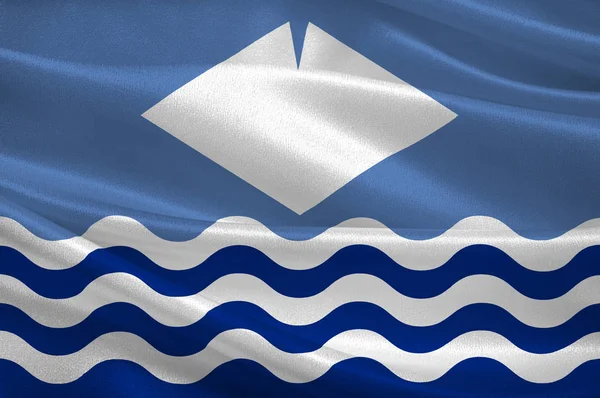 Wight sziget zászlaja Angliában — Stock Fotó