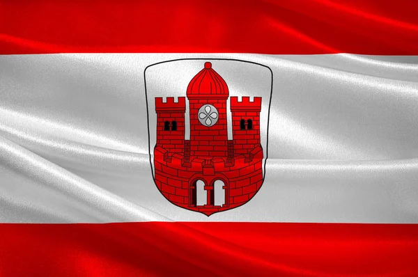 Borken zászlaja, Észak-Rajna – Vesztfália, Németország — Stock Fotó