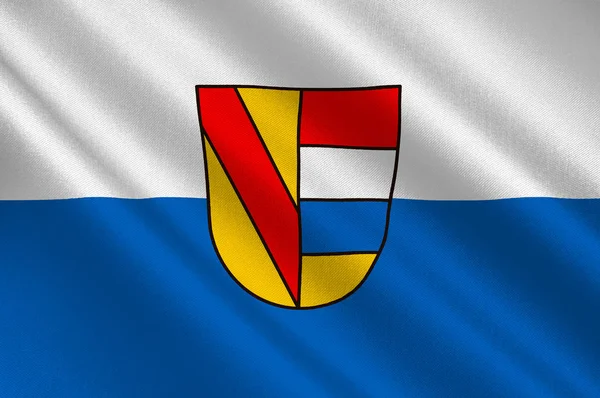 Vlajka Pforzheimu v Bádensku-Wuerttemberg, Německo — Stock fotografie