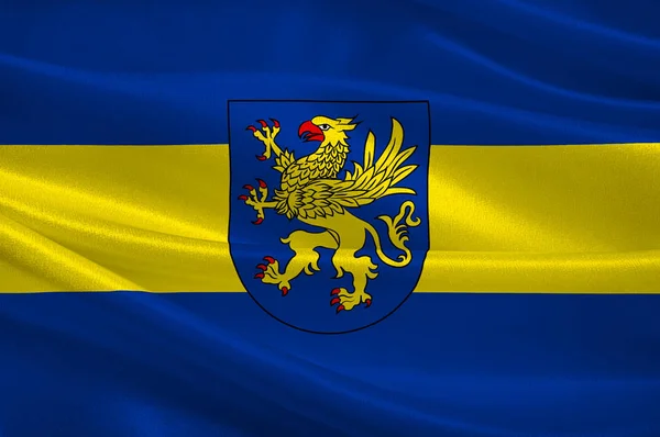Vlajka Balzers v Lichtenštejnsku — Stock fotografie