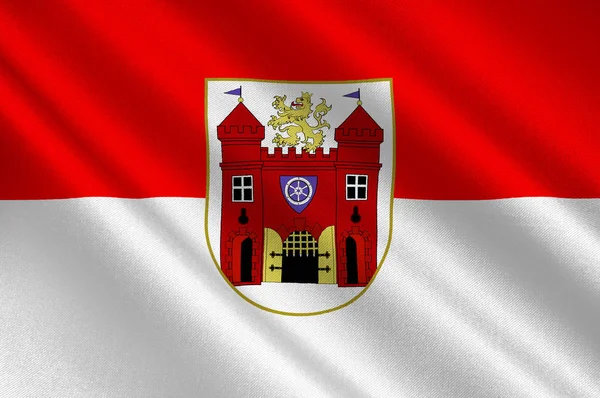 捷克共和国利贝雷茨市国旗 — 图库照片
