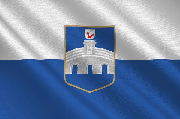 Bandeira de Osijek no condado de Osijek-Baranja, Croácia — Fotografia de Stock