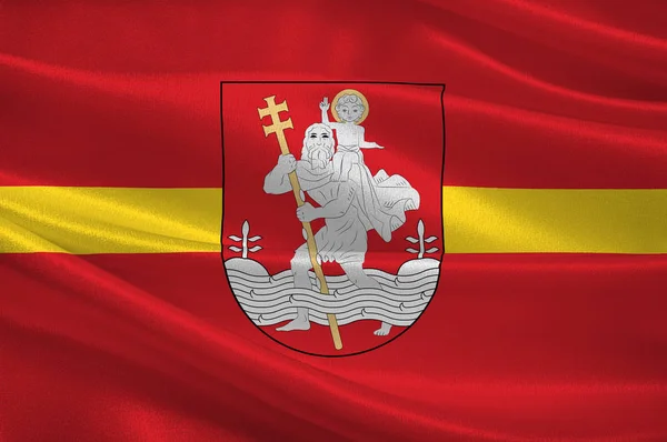 Flag of Vilnius city in Lithuania — Stock Photo, Image