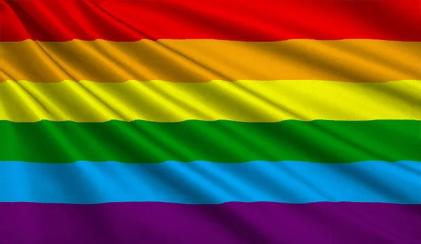 Rainbow Gay and LGBT Flag — Stock Photo, Image