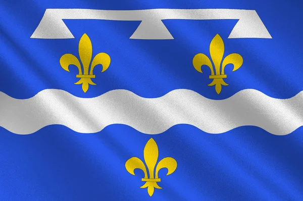 Bandeira de Loiret em Centre-Val de Loire, Francia — Fotografia de Stock