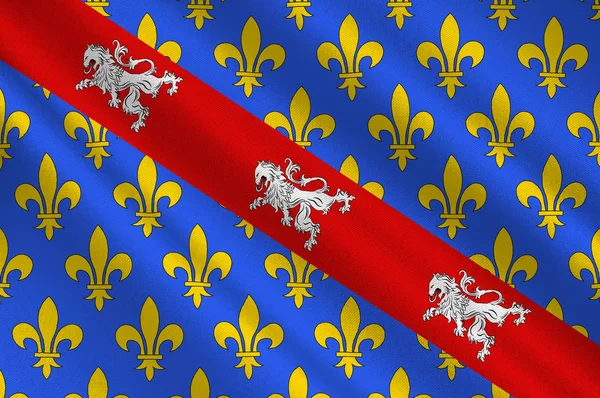 Creuse flagga i Nouvelle-Aquitaine är den största administrering — Stockfoto