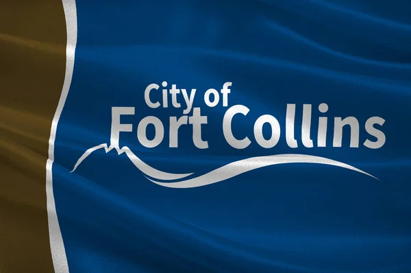 Flag of Fort Collins in Colorado, United States