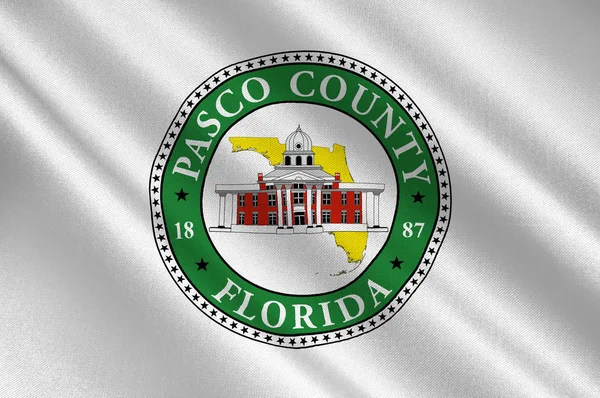 Bandera del Condado de Pasco en Florida, Estados Unidos — Foto de Stock
