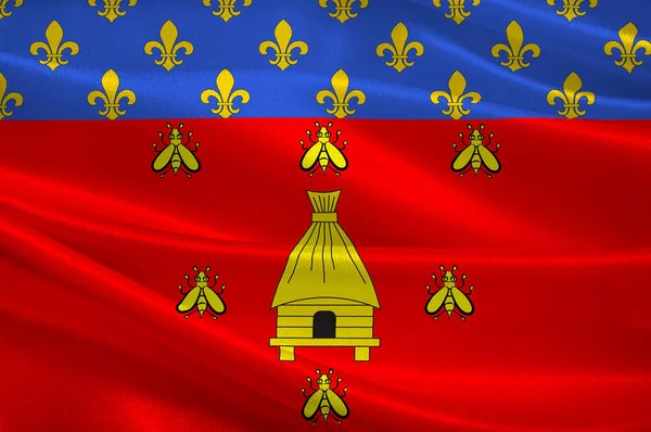 Bandeira de Brioude em Haute-Loire da região de Auvergne-Rhone-Alpes em — Fotografia de Stock