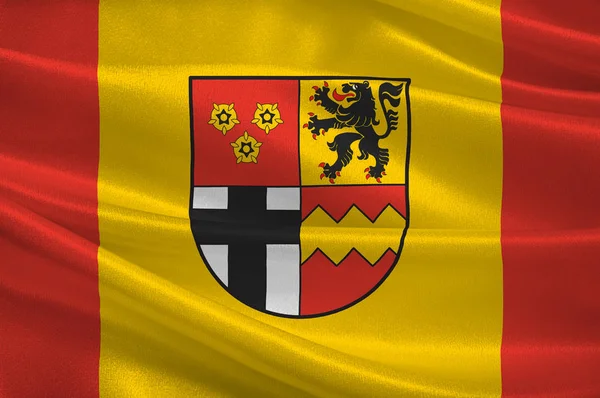 Vlajka Euskirchen v Severním Porýní-Vestfálsku, Německo — Stock fotografie