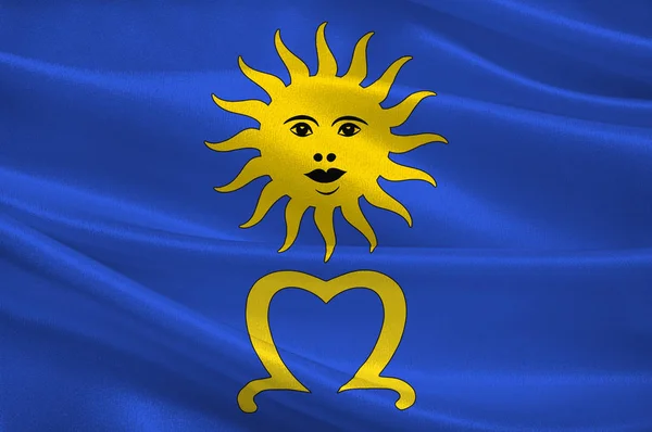 Flagga Mende i Lozere av Occitanie är en region i Frankrike — Stockfoto