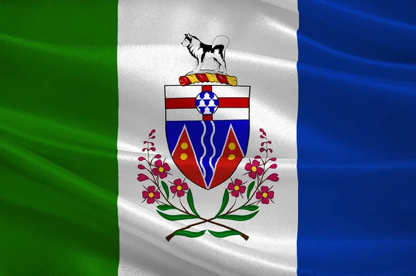 Yukon flagga i Kanada — Stockfoto