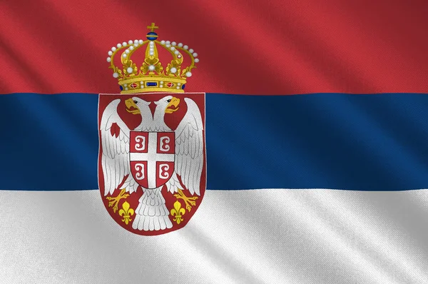 Vlag van Servië — Stockfoto