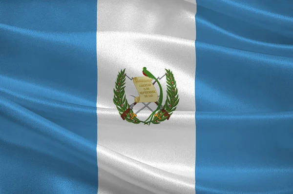 Republiken Guatemalas flagga — Stockfoto