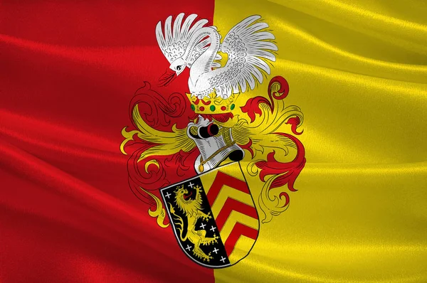 헤센의 하나우 국기, 독일. — 스톡 사진
