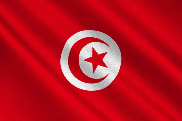 Bandiera della Tunisia — Foto Stock