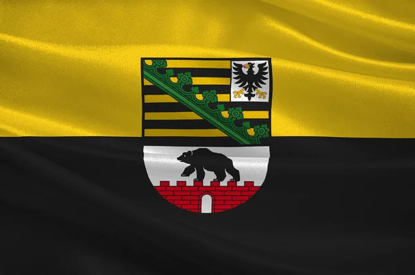 Vlag van Saksen-Anhalt in Duitsland — Stockfoto
