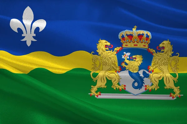 Vlag van Flevoland van Nederland — Stockfoto