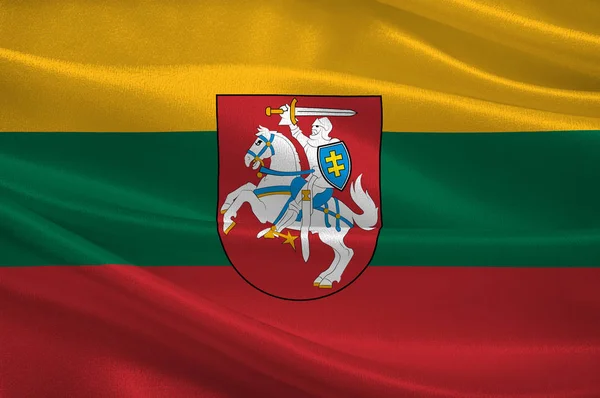 Bandeira de lithuania — Fotografia de Stock