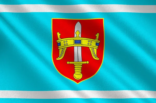 Vlajka Sibieniku-Knin v Chorvatsku — Stock fotografie