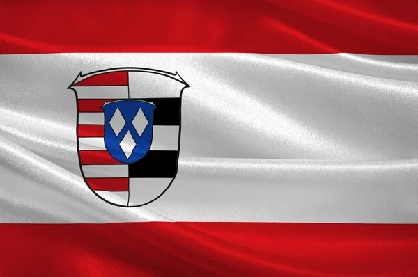 Bandeira de Gross-Gerau em Hesse, Alemania . — Fotografia de Stock