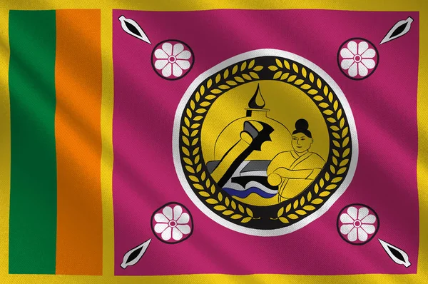 La bandiera della Provincia Centrale del Nord è una provincia dello Sri Lanka — Foto Stock