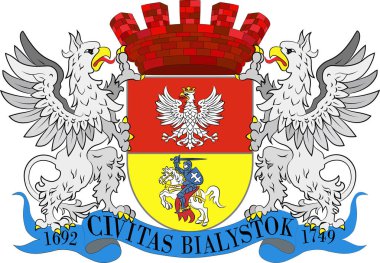 Arması Bialystok Podlaskie Voyvodalığı northeaste içinde