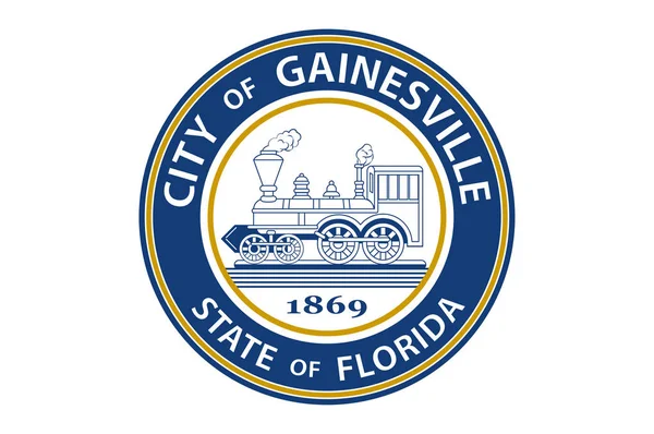 Bandera de Gainesville en Florida, Estados Unidos — Vector de stock