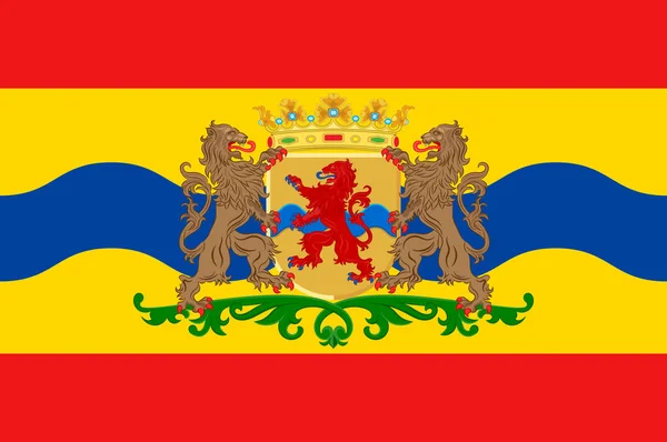 Bandera de Overissel, Países Bajos — Archivo Imágenes Vectoriales