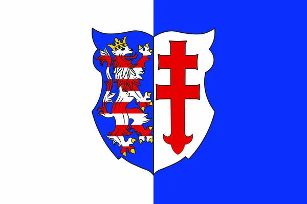 Steagul lui Bad Hersfeld din Hesse, Germania — Vector de stoc
