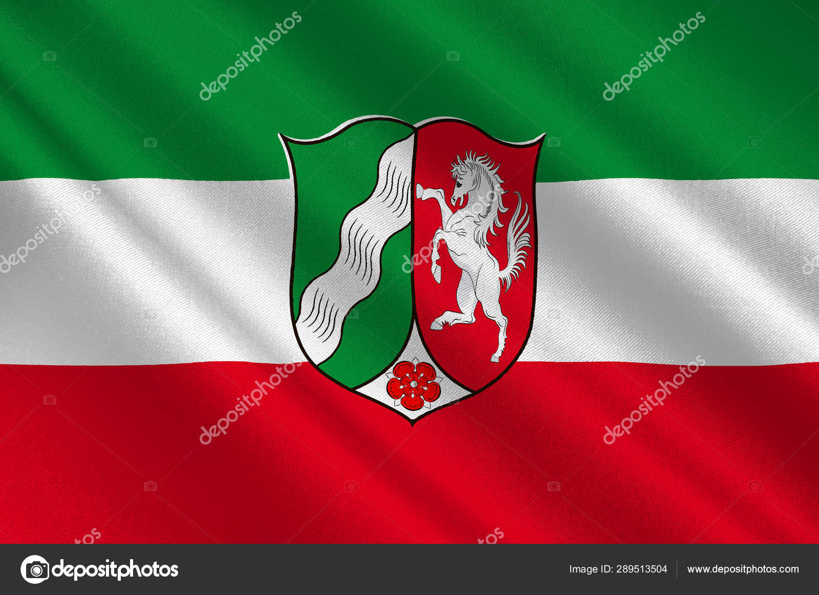 NORTH RHINE WESTPHALIA FLAG MAP visual data 7